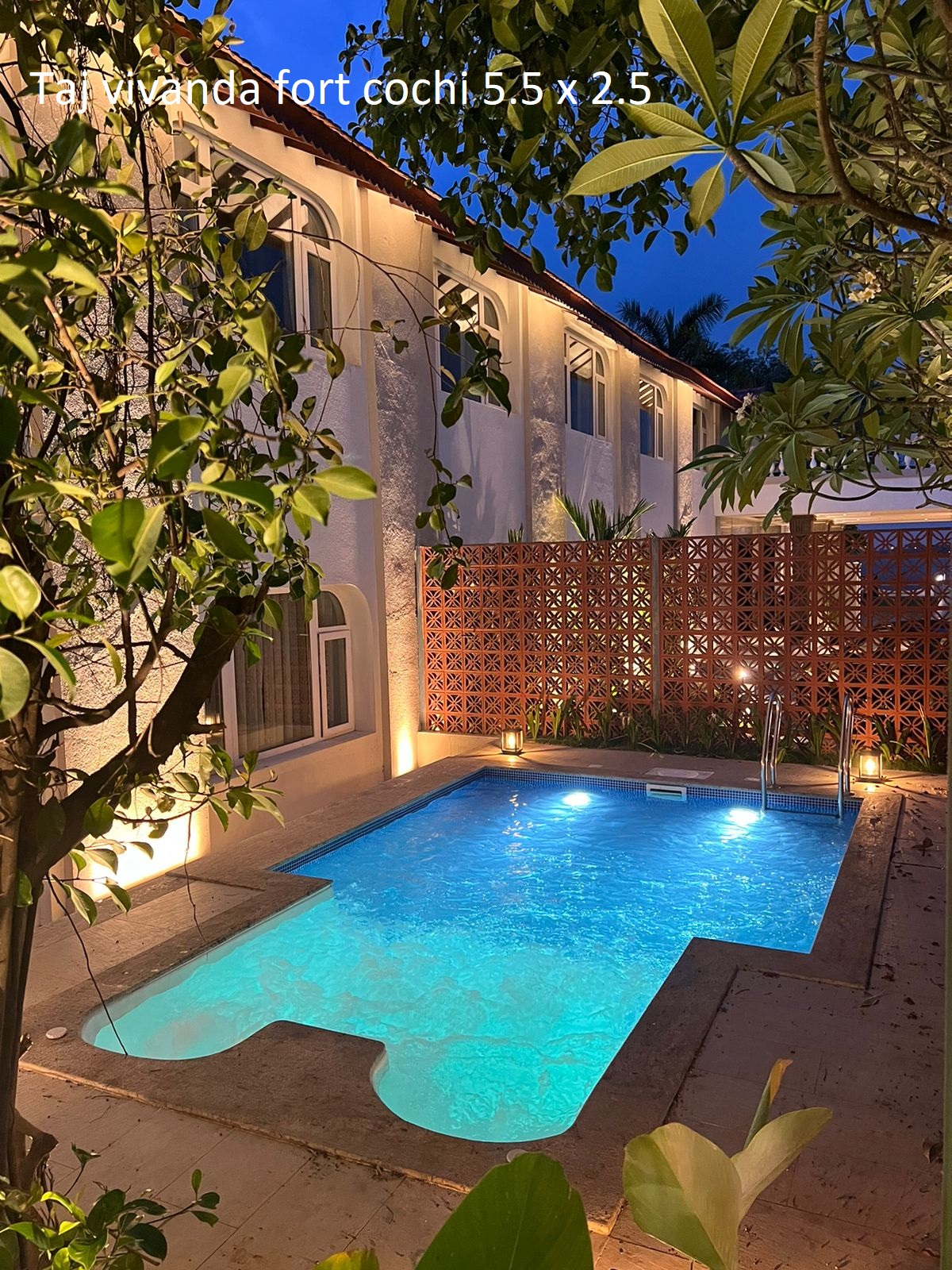 Taj Vivanta Fort Kochi swimming pool by Moothedan Projects & Pools